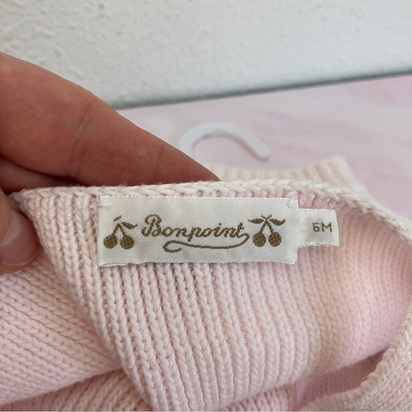 Bonpoint baby pink Conie romper size 6 months - Picture 4 of 8